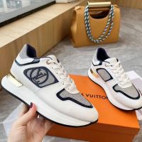 Кроссовки Louis Vuitton PREMIUM черно-белые
