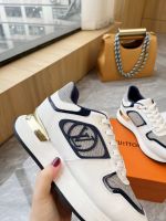Кроссовки Louis Vuitton PREMIUM черно-белые