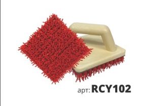 Скребок Колючка с Ручкой Makler RCY102 из Полиуретана, Размер 120х120 мм для Создания Декоративных Продиров