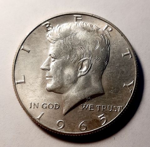 1/2 доллара 1965 США UNC