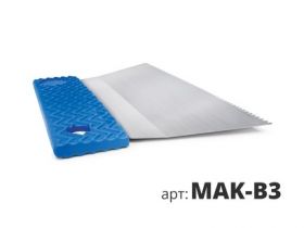 Шпатель для Клея Makler MAK-B3 18см Трапециевидный, Стальной