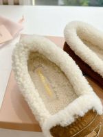 Лоферы MIU MIU Premium с мехом
