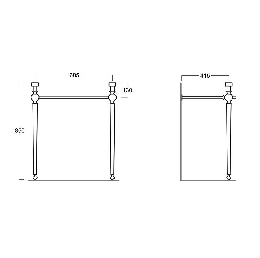 Консоль под раковину Simas Arcade ARCG1 ФОТО