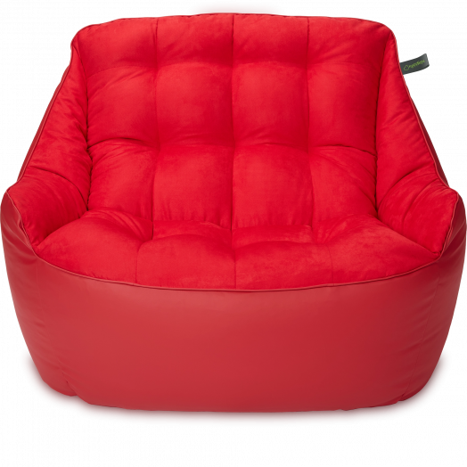 Диван Босс  Кожа Красный