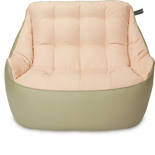 Диван Босс  Оливка и бежевый