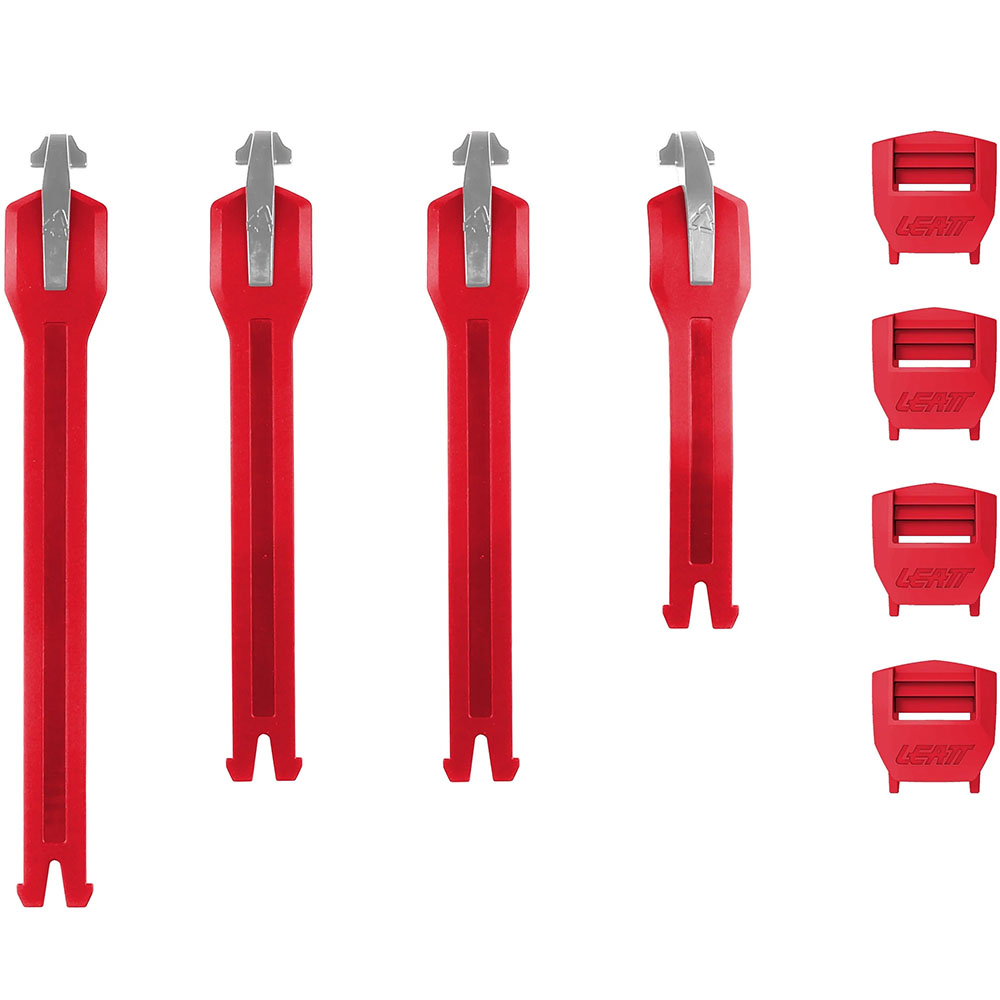 Стрепы к мотоботам Leatt 5.5 FlexLock Strap Kit Red (2026)