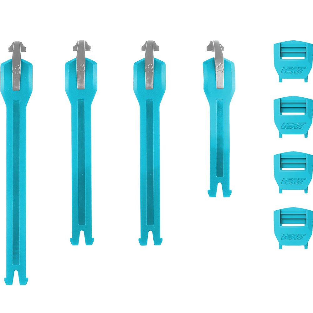 Стрепы к мотоботам Leatt 5.5 FlexLock Strap Kit Blue/Cheetah (2026)