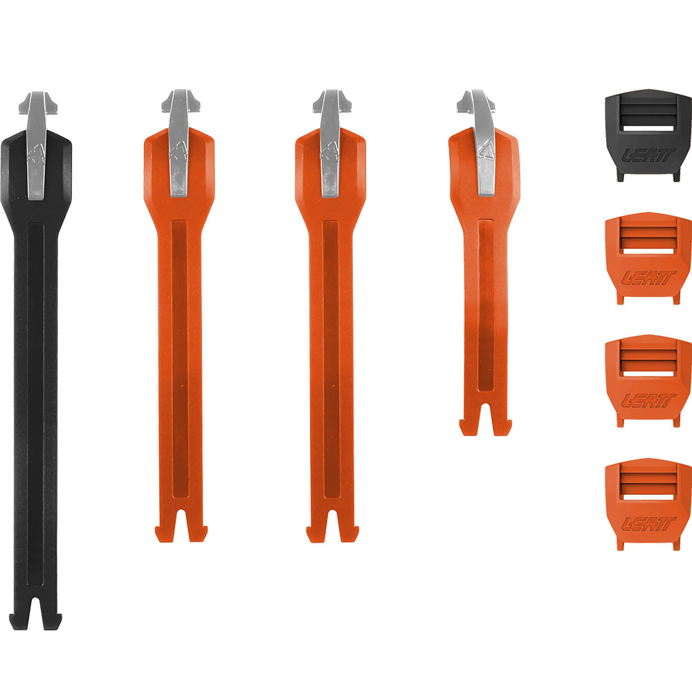 Стрепы к мотоботам Leatt 5.5 FlexLock Strap Kit Black/Orange (2026)