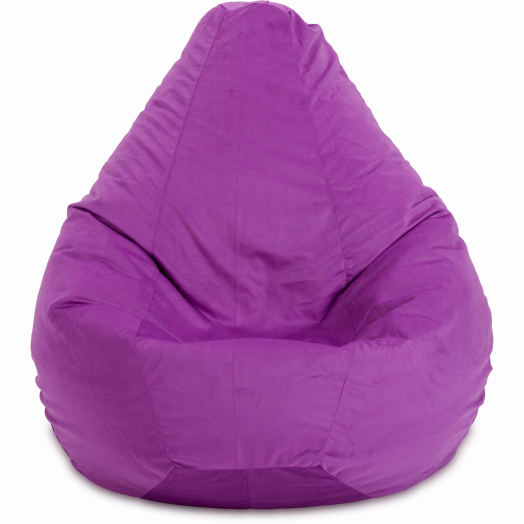 Кресло-мешок Груша  Велюр Лиловый