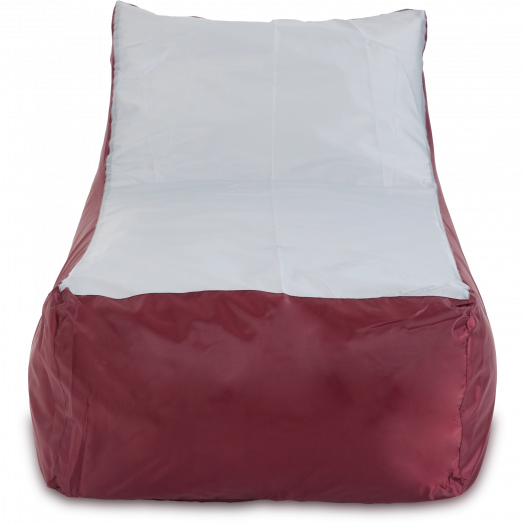 Кресло-мешок Кушетка  Бордовый и серый