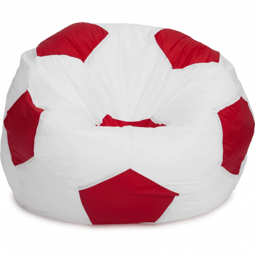 Кресло-мешок Мяч  Белый и красный