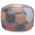 Пуфик мягкий Таблетка  Жаккард Рингс