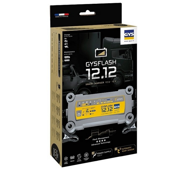 GYS GYSFLASH 12.12 зарядное устройство, ток 12А, 12В