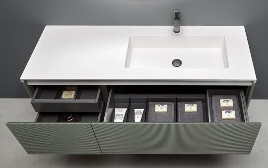 Модульный комплект мебели с раковиной Antonio Lupi BINARIO схема 4 Модульный комплект мебели с раковиной Antonio Lupi BINARIO схема 4