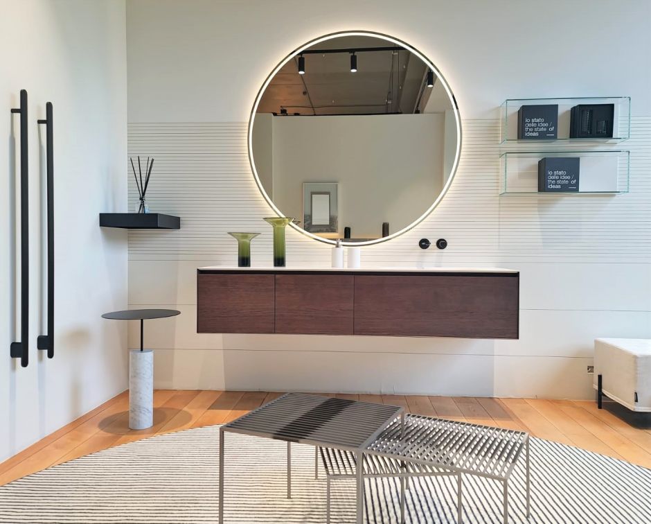 Модульный комплект мебели с раковиной Antonio Lupi Panta Rei для ванной комнаты ФОТО