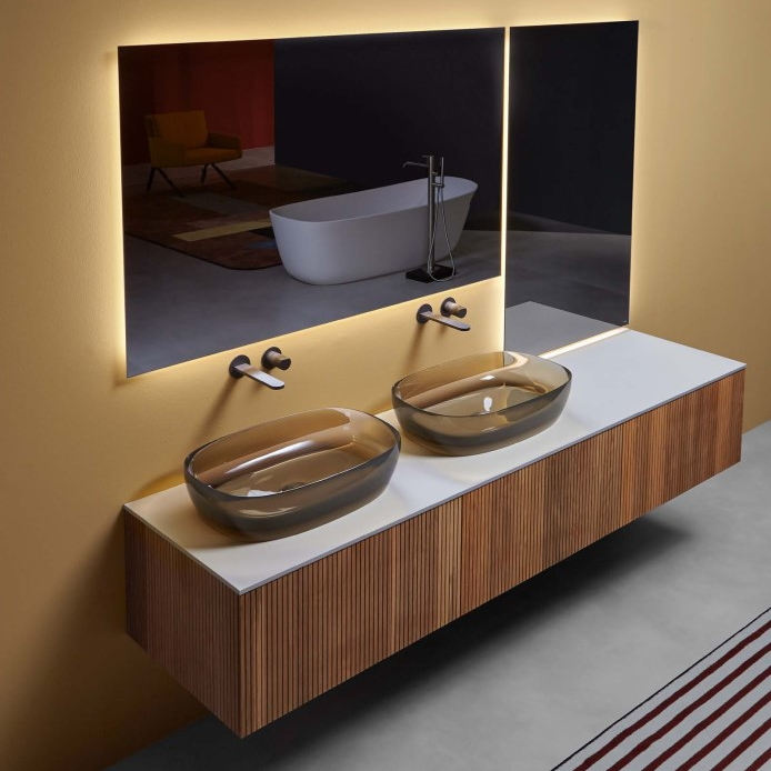 База под раковину Antonio Lupi BINARIO 12 B12LI272 Rovere evaporato ФОТО