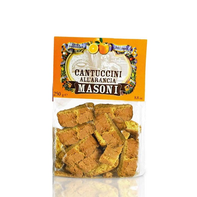 Печенье Кантуччини апельсиновые Masoni, 250 г; Cantuccini Arancia 250 g
