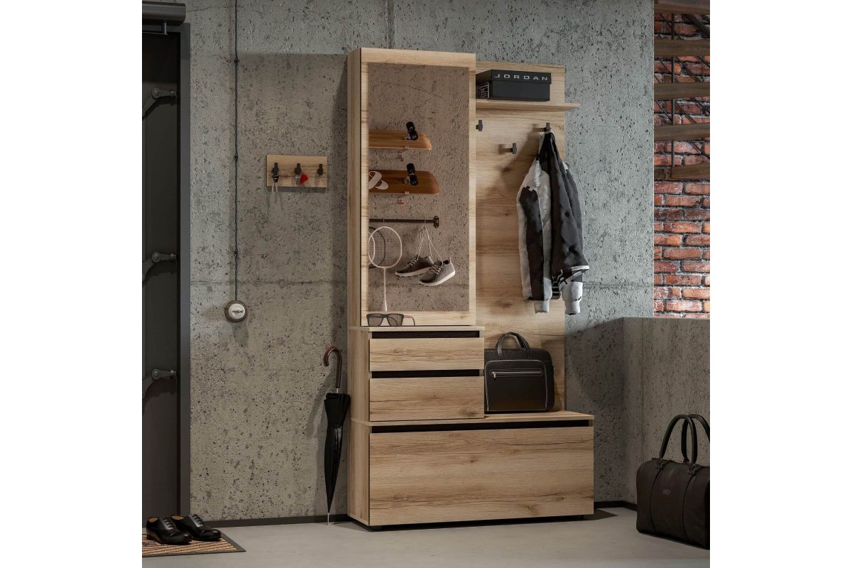 Вешалка с зеркалом "Берген"