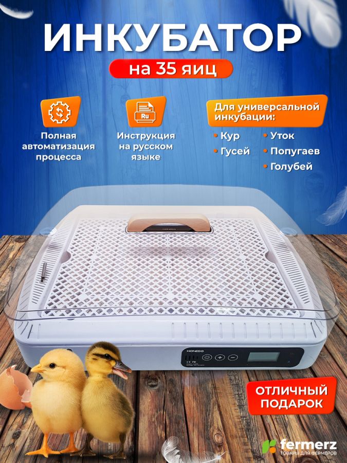 Инкубатор JJC-35 на 35 яиц, автоматический интеллектуальный инкубатор для яиц