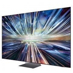 Телевизор Samsung 65" QE65QN990FUXRU на стене — премиальный интерьер, тонкая рамка