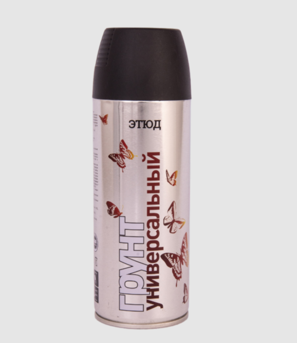 Этюд Аэрозольная грунтовка универсальная, название цвета "Черный", объем 520мл., 1шт.