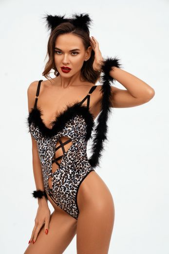 7109 Костюм кошечки леопарда