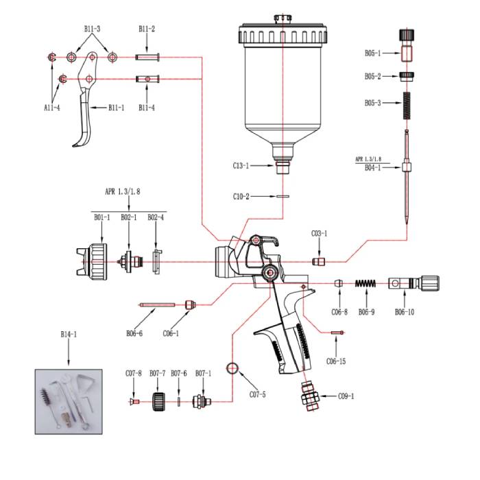 Teskom BFC Пластиковое воздухораспределительное кольцо B02-4