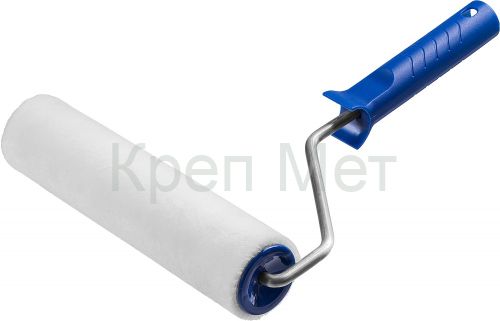 ЗУБР ВЕЛЮР, 8 х 240 мм, бюгель 8 мм, ворс 4 мм, 50% акрил, 50% шерсть, для лаков и эмалей, малярный валик, Профессионал (03514-18)