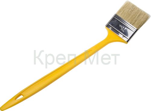 STAYER UNIVERSAL, 75 мм, 3″, щетина светлая натуральная, пластмассовая ручка, все виды ЛКМ, радиаторная кисть (0110-75)