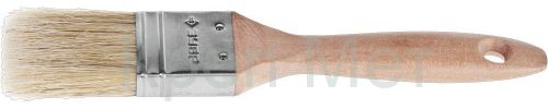 ЗУБР УНИВЕРСАЛ, 38 мм, 1.5, светлая натуральная щетина, деревянная ручка, все виды ЛКМ, плоская кисть (01005-038)