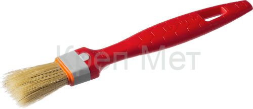 ЗУБР УНИВЕРСАЛ, 25 мм, 1″, светлая натуральная щетина, пластмассовая ручка, все виды ЛКМ, плоская кисть (01015-025)