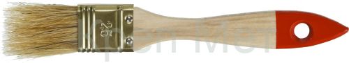 ЗУБР УНИВЕРСАЛ, 25 мм, 1″, светлая натуральная щетина, деревянная ручка, плоская кисть (01099-025)