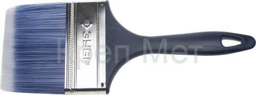 ЗУБР АКВА, КП-13, 100 мм, 4″, искусственная щетина, пластмассовая ручка, для высокотекучих ЛКМ, плоская кисть (4-01013-100)