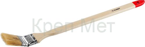 ЗУБР УНИВЕРСАЛ, 38 мм, 1.5″, светлая натуральная щетина, деревянная ручка, все виды ЛКМ, радиаторная кисть (01041-038)