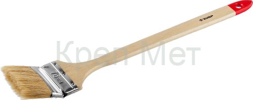 ЗУБР УНИВЕРСАЛ, 75 мм, 3″, светлая натуральная щетина, деревянная ручка, все виды ЛКМ, радиаторная кисть (01041-075)