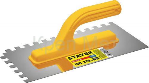 STAYER 130 х 270 мм, зуб 10 х 10 мм, штукатурная гладилка (08012-10)