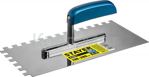 STAYER 130 х 280 мм, зуб 10 х 10 мм, штукатурная гладилка, Professional (0802-10)