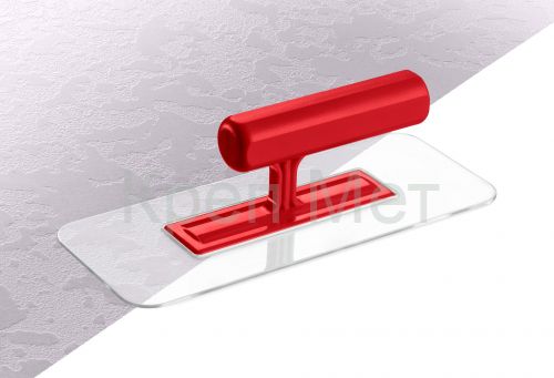 ЗУБР 220 х 90 мм, закругленная, прозрачная, штукатурная пластиковая гладилка (0810-1)