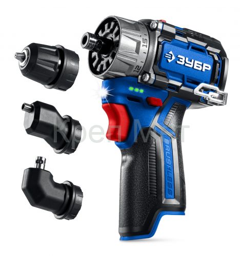 ЗУБР КОМБИ #1, 12 В, 45 Н·м, без АКБ (тип Т7), модульная дрель-шуруповерт, BRUSHLESS, Профессионал (DB-125)