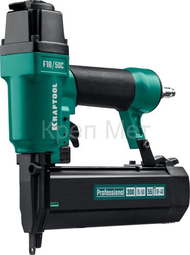 KRAFTOOL F18/50C, пневматический нейлер-степлер 18Ga 2-в-1 для скоб тип 55 и гвоздей тип 300, (31962)