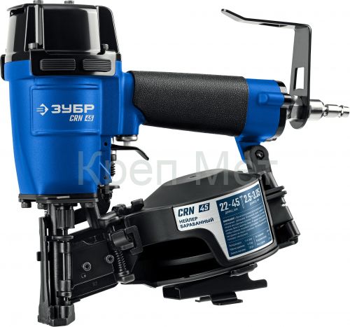 ЗУБР CRN-45, пневматический кровельный нейлер для барабанных гвоздей ЗУБР CRN (22-45 мм), Профессионал (31920)