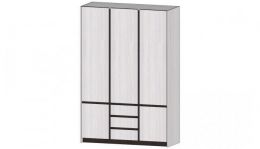 Бостон Шкаф 3-х створчатый (ш1492*г560*в2200мм) Анкор светлый/венге