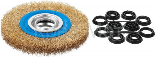 ЗУБР 150 мм, витая стальная латунированная проволока 0.3 мм, щетка дисковая для УШМ, Профессионал (35186-150)