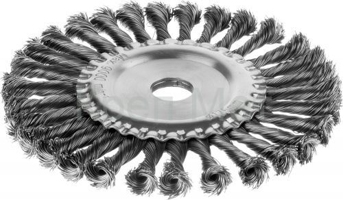 MIRAX 175 мм, жгутированная стальная проволока 0.5 мм, щетка дисковая для УШМ (35140-175)