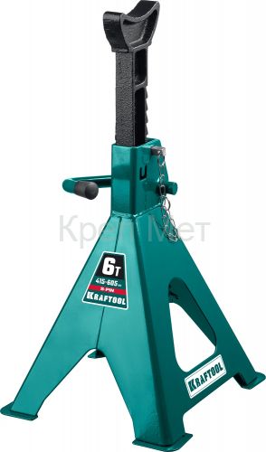 KRAFTOOL S-PIN, 6 т, 415 - 605 мм, усиленная страховочная подставка со штифтом (43465-6)