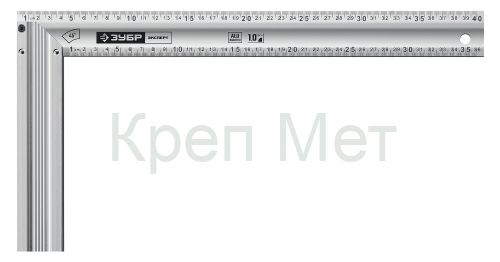 ЗУБР ЭКСПЕРТ 400 мм, жесткий столярный угольник, Профессионал (34392-40)