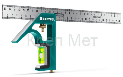KRAFTOOL Combi 300 мм, Комбинированный многофункциональный угольник (34371)