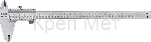 ЗУБР ШЦ-1-200, 200 мм, стальной штангенциркуль, Профессионал (34514-200)