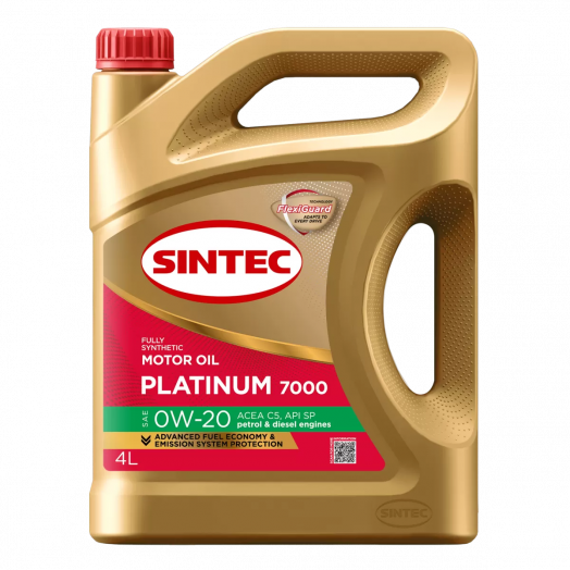Sintec Platinum 7000 0W-20 C5 SP, 4л