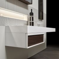 Модульный комплект подвесной мебели с тумбой Antonio Lupi Bemade схема 6